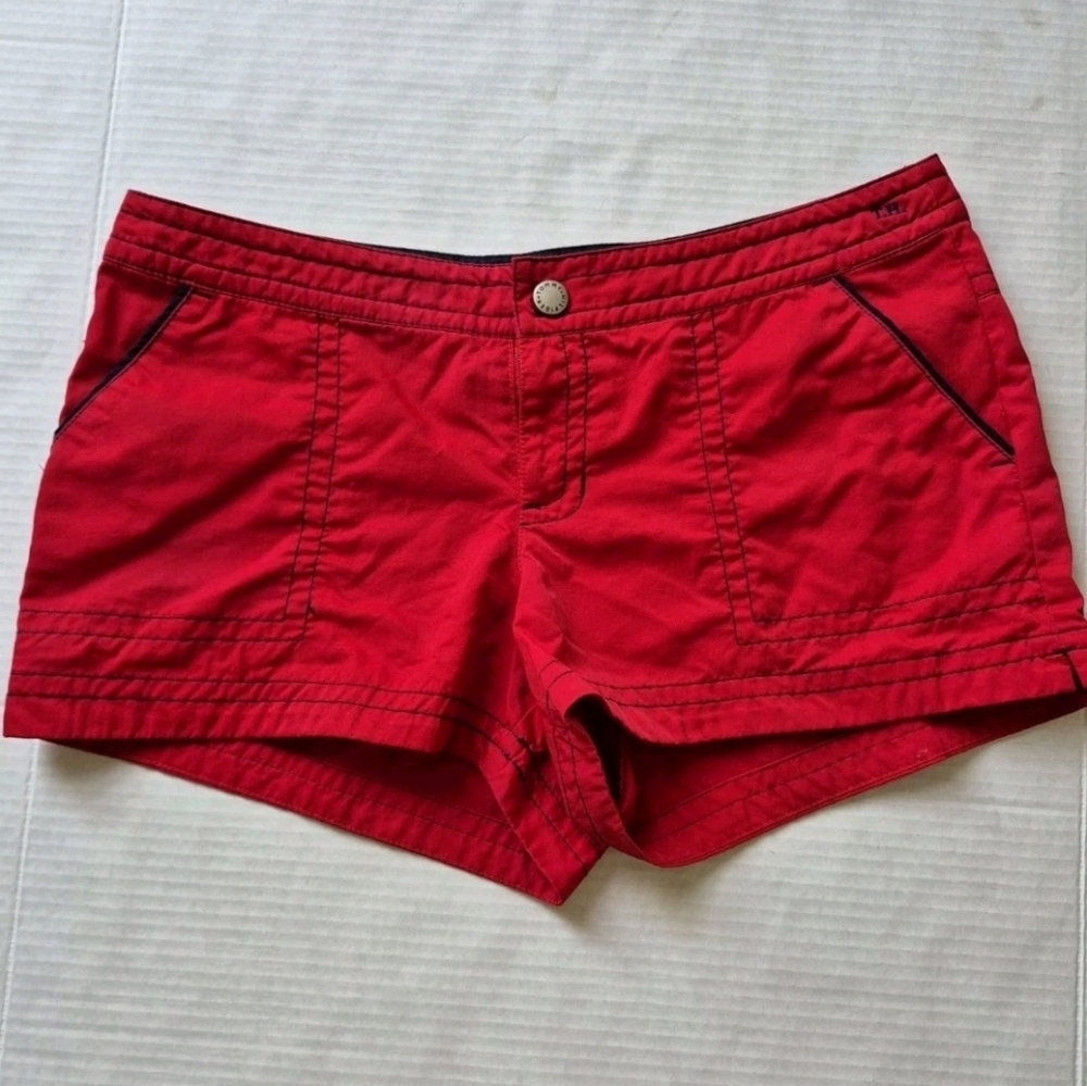 Tommy Hilfiger 2009 Red Short Board Shorts Women's Sz XS Trendy Classic Beach